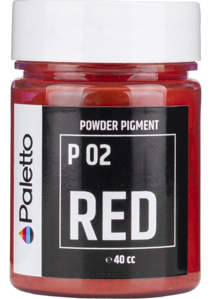 P02 Red 40CC Kırmızı Toz Pigment