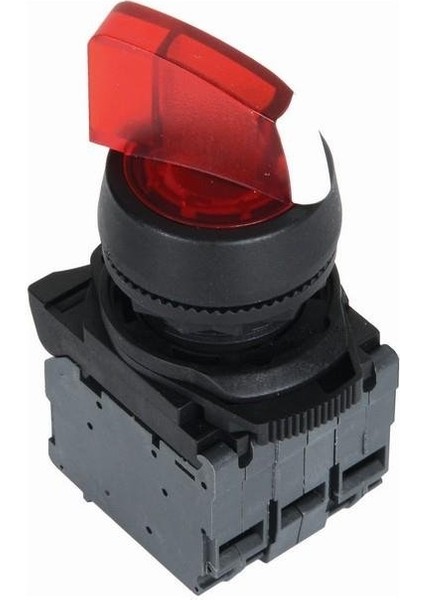 ISP-AK134M5 220V Kırmızı Işıklı Mandal Buton 1-0-2