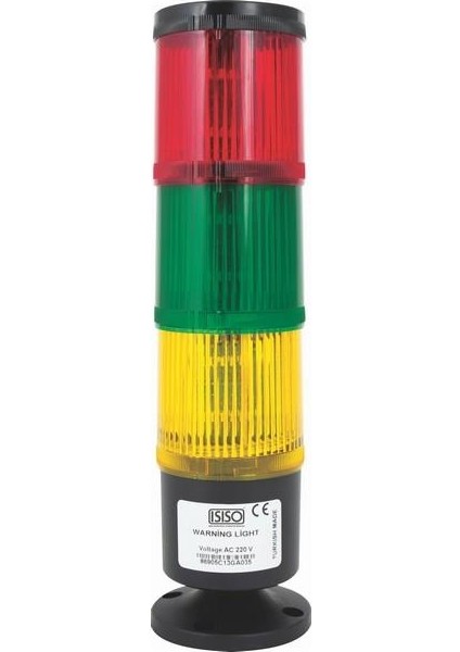 IT-LMB-T7-223 220V Üç Katlı Işıklı Buzzer 120 Db