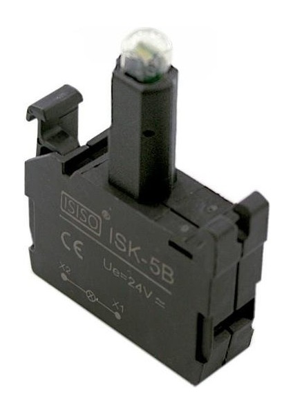 Isk-5b 24V Buton Işık Kontağı - Sarı