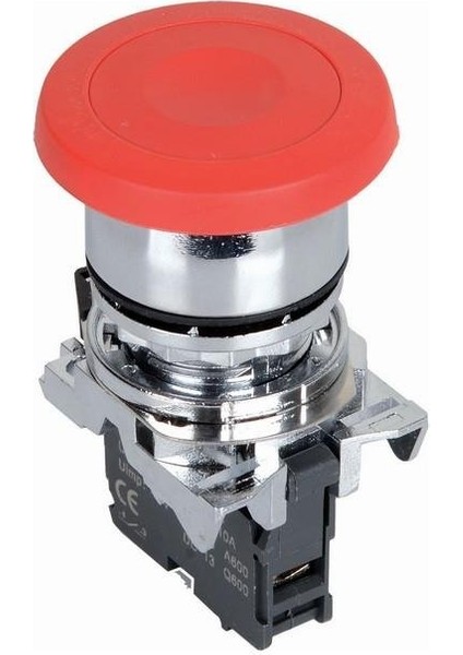 ISM-BC42 Mantar Kafalı Yaylı Metal Buton - Kırmızı