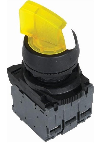 ISP-AK125B5 24V Sarı Işıklı Mandal Buton