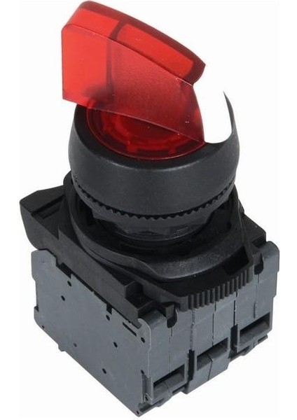 ISP-AK124M5 220V Kırmızı LED Işıklı Mandal Buton