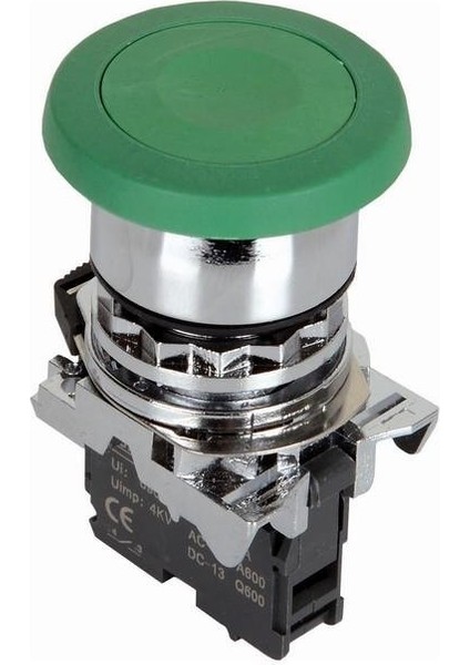 ISM-BC31 Mantar Kafalı Yaylı Metal Buton - Yeşil