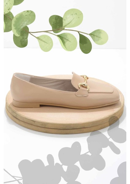 Nude Kadın Loafer Ayakkabı K01641165409