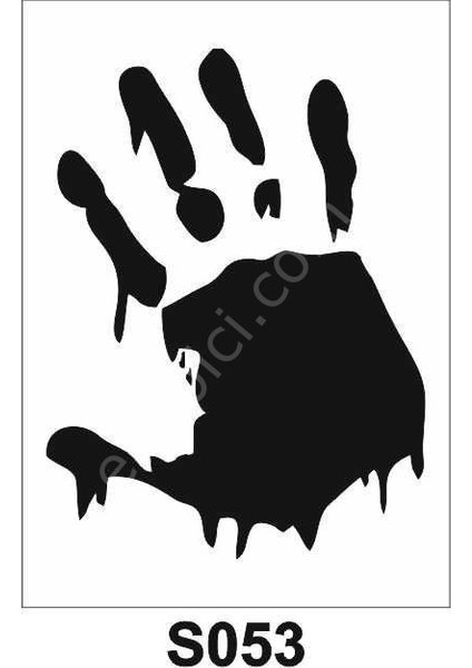 Diğer Karışık Desenler Stencil Şablon (25X25) S-053