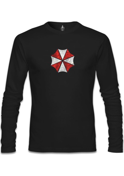Llord T-Shirt Llordd T-Shirt Resident Evil - Umbrella Siyah Erkek SweaT-Shirt