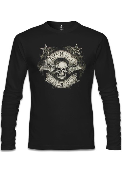 Llord T-Shirt Llordd T-Shirt Avenged Sevenfold - A7X Siyah Erkek SweaT-Shirt