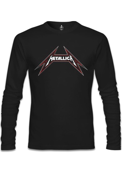 Llord T-Shirt Llordd T-Shirt Metallica - Logo Siyah Erkek SweaT-Shirt