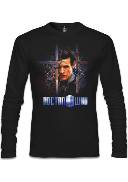 Llord T-Shirt Llordd T-Shirt Doctor Who Siyah Erkek SweaT-Shirt