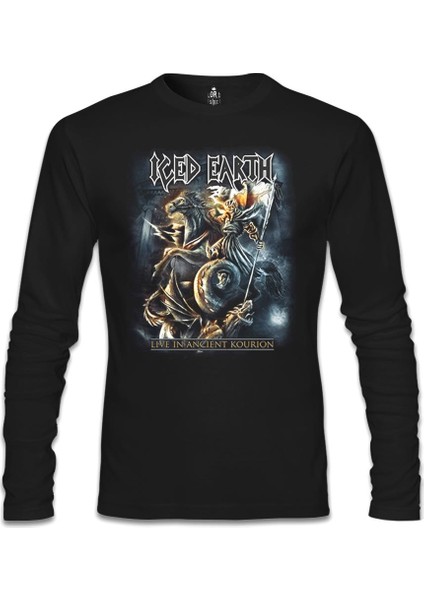 Llord T-Shirt Llordd T-Shirt Iced Earth - Live In Ancient Kourion Siyah Erkek SweaT-Shirt