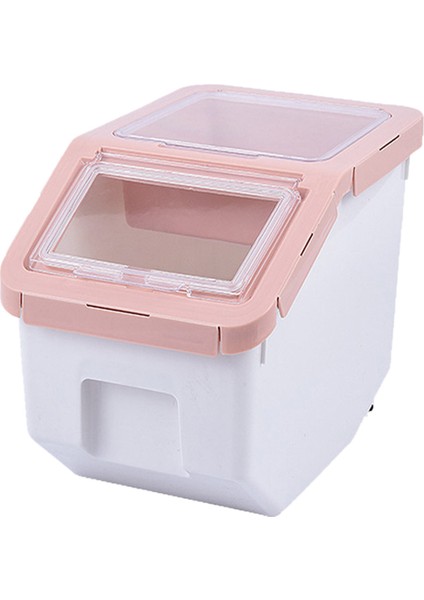 5 kg Büyük Mutfak Pet Gıda Saklama Konteyner Hava Geçirmez Pirinç Depolama Tankı Pembe (Yurt Dışından)