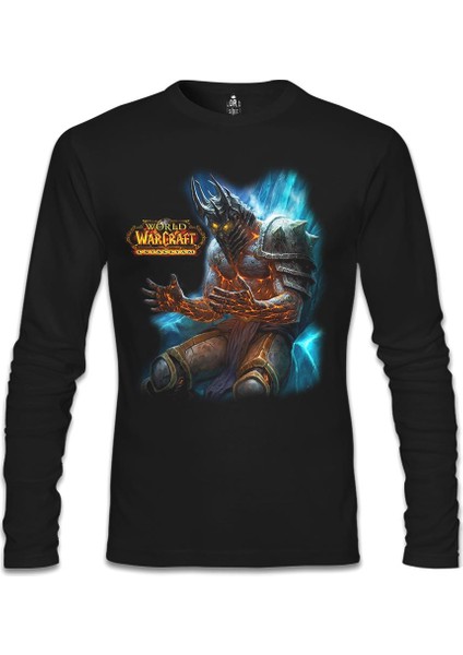 Llord T-Shirt Llordd T-Shirt World Of Warcraft - Wrath Siyah Erkek SweaT-Shirt