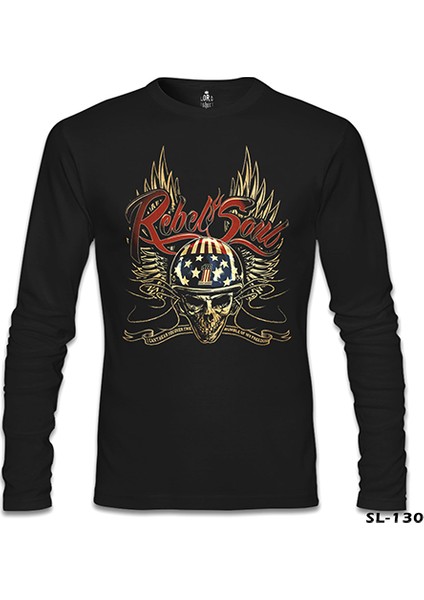 Llord T-Shirt Llordd T-Shirt Motosiklet - Rebel Siyah Erkek SweaT-Shirt fiyatları