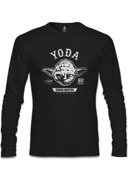 Llord T-Shirt Llordd T-Shirt Star Wars - Yoda 2 Siyah Erkek SweaT-Shirt