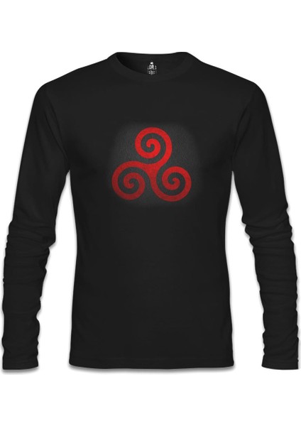 Llord T-Shirt Llordd T-Shirt Teen Wolf - Logo Siyah Erkek SweaT-Shirt