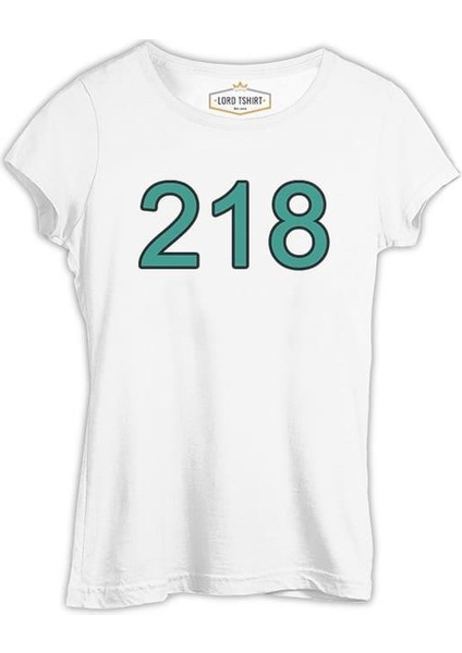 Llord T-Shirt Llordd T-Shirt Squid Game - 218 Beyaz Kadın T-Shirt