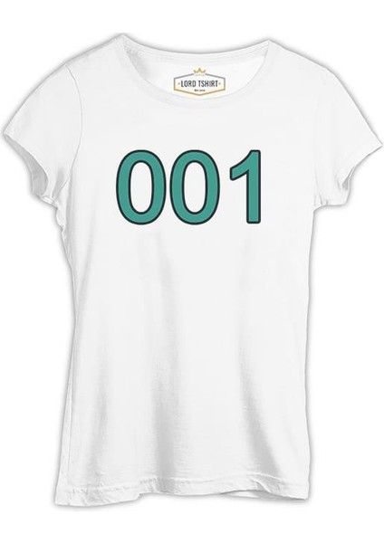 Llord T-Shirt Llordd T-Shirt Squid Game - 001 Beyaz Kadın T-Shirt