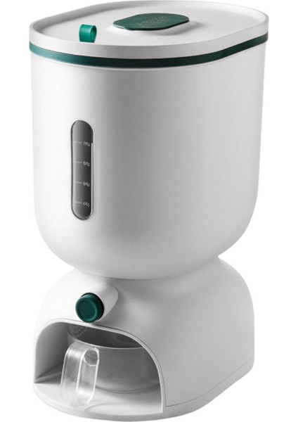 Mutfak Pirinç Gıda Konteyner Saklama Kutusu Tahıl Dispenseri Tahıl Yeşil (Yurt Dışından)