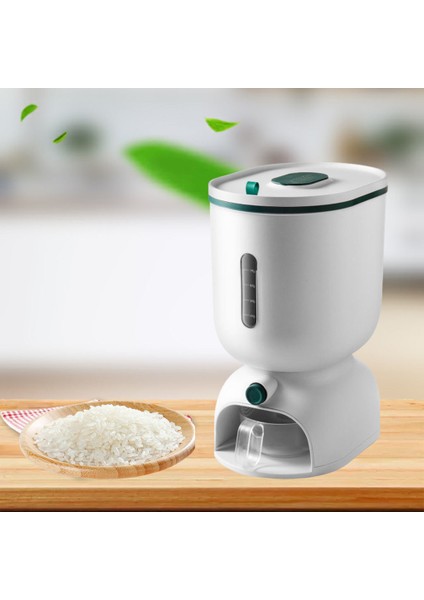 Mutfak Pirinç Gıda Konteyner Saklama Kutusu Tahıl Dispenseri Tahıl Yeşil (Yurt Dışından) fırsatları