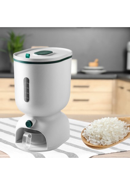 Mutfak Pirinç Gıda Konteyner Saklama Kutusu Tahıl Dispenseri Tahıl Yeşil (Yurt Dışından) indirimleri