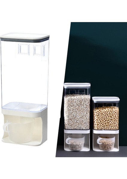 Tezgah Pirinç Kova Tahıl Dağıtıcı Kuru Gıda Saklama Kabı 1500ML (Yurt Dışından)