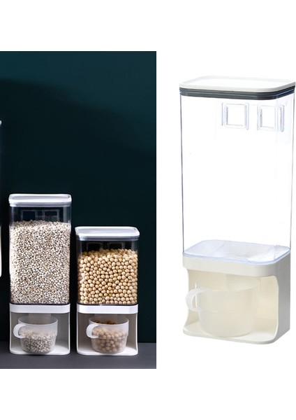 Tezgah Pirinç Kova Tahıl Dağıtıcı Kuru Gıda Saklama Kabı 1500ML (Yurt Dışından)