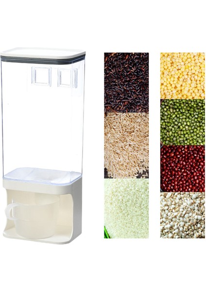 Tezgah Pirinç Kova Tahıl Dağıtıcı Kuru Gıda Saklama Kabı 1500ML (Yurt Dışından)