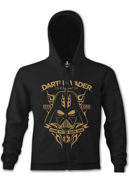 Llord T-Shirt Llordd T-Shirt Darth Vader Siyah Erkek Kapüşonlu