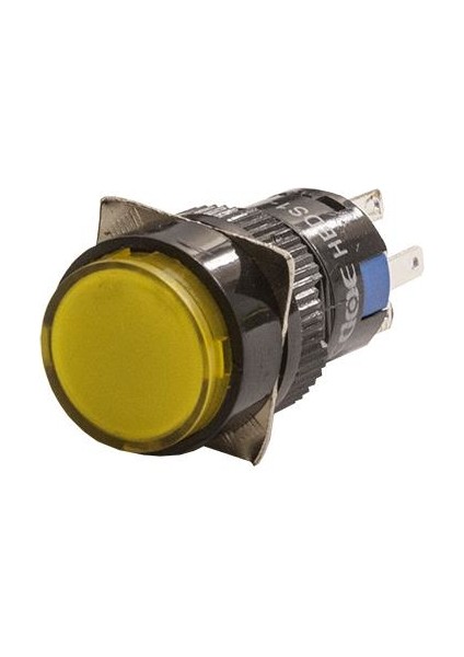 16MM 24V Sarı Kalıcı Buton CD-AY-11DZ/24V/Y