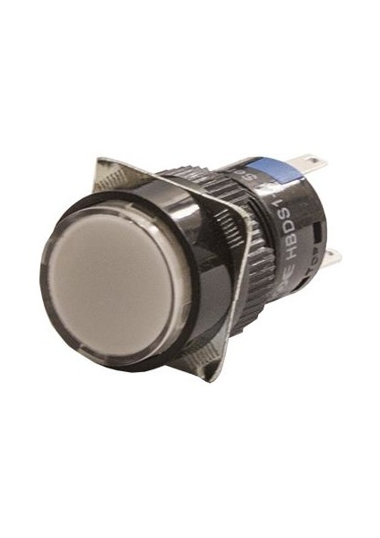 16MM 24V Beyaz Kalıcı Buton CD-AY-11DZ/24V/W