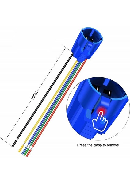 16-19MM 5 Pin Kablolu Buton Soketi fiyatları