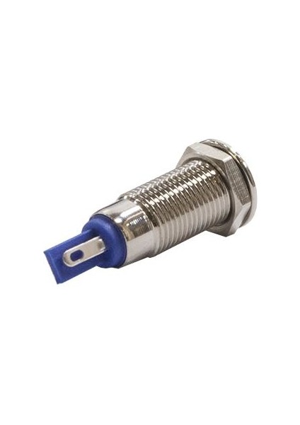 8mm 24V Kırmızı LED Metal Sinyal Lambası IP67 GQ8F-R