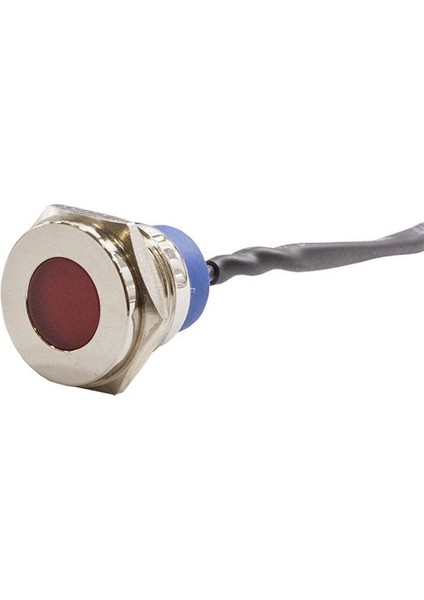 16MM 24V Kırmızı LED Metal Kablolu Sinyal Lambası IP67 GQ16T-R