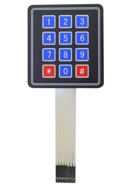 3x4 Membran Tuş Takımı - Keypad