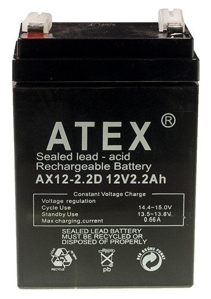 12V 2.2AH Akü - Dik
