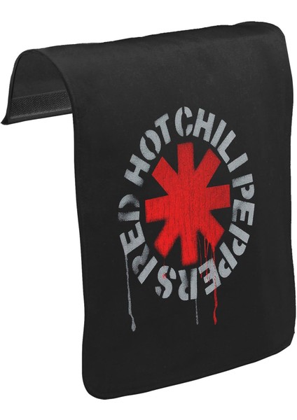 T-Shirt T-Shirt Rhcp - Logo Unisex Siyah Tak-Çıkar Postacı Çanta Kapağı CK-371