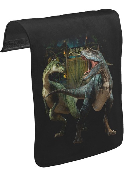 T-Shirt T-Shirt Jurassic World Iı Unisex Siyah Tak-Çıkar Postacı Çanta Kapağı CK-620