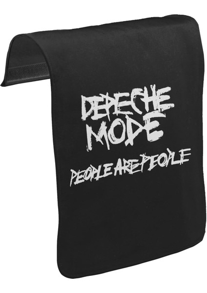 T-Shirt T-Shirt Depeche Mode - People Are People Unisex Siyah Tak-Çıkar Postacı Çanta Kapağı CK-429