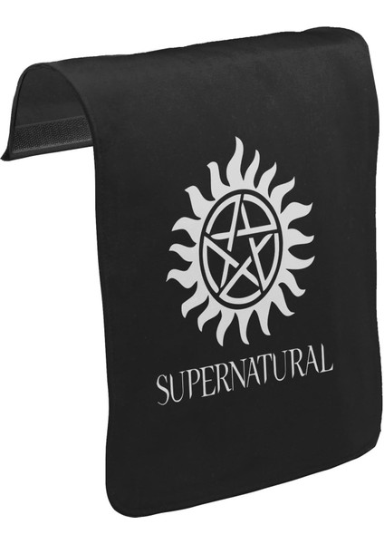 Lord T-Shirt T-Shirt T-Shirt Supernatural Logo Unisex Siyah Tak-Çıkar Postacı Çanta Kapağı CK-747