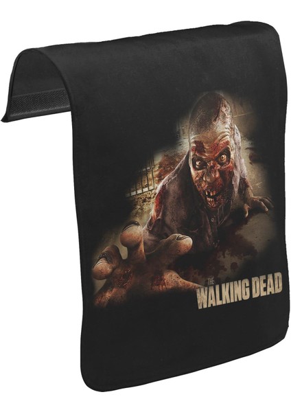 T-Shirt T-Shirt The Walking Dead Unisex Siyah Tak-Çıkar Postacı Çanta Kapağı CK-755