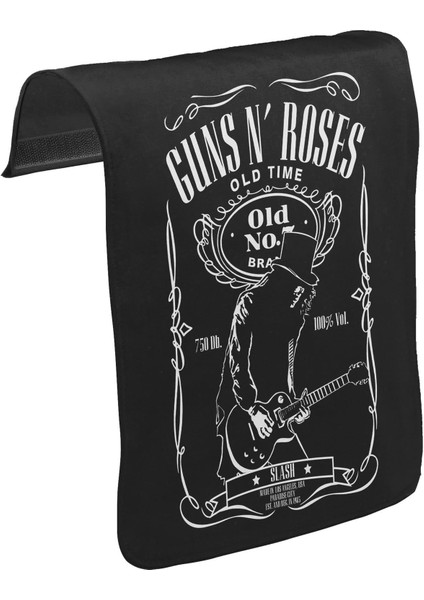 T-Shirt T-Shirt Guns N Roses - Old Time Unisex Siyah Tak-Çıkar Postacı Çanta Kapağı CK-801