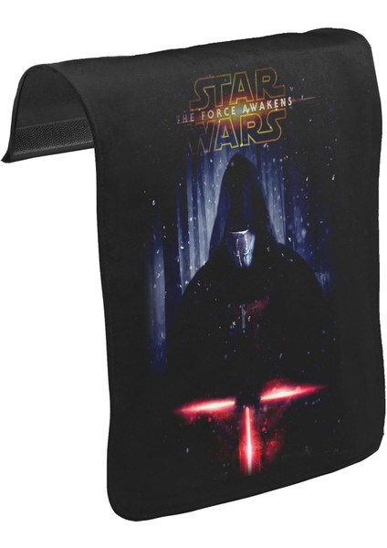 T-Shirt T-Shirt Star Wars - The Force Awakens Ix Unisex Siyah Tak-Çıkar Postacı Çanta Kapağı CK-722