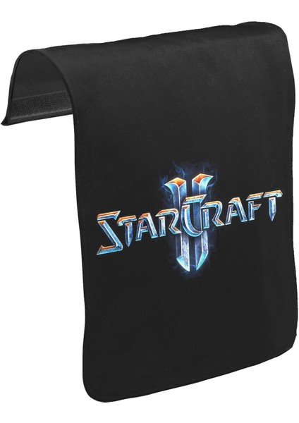 Lord T-Shirt T-Shirt T-Shirt Starcraft Logo Unisex Siyah Tak-Çıkar Postacı Çanta Kapağı CK-910