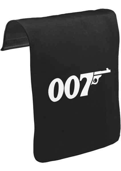 T-Shirt T-Shirt James Bond - 007 Unisex Siyah Tak-Çıkar Postacı Çanta Kapağı CK-988