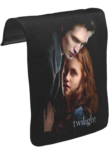 T-Shirt T-Shirt Twilight Unisex Siyah Tak-Çıkar Postacı Çanta Kapağı CK-942
