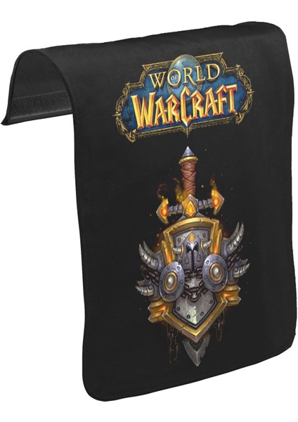 T-Shirt T-Shirt World Of Warcraft - Logo Unisex Siyah Tak-Çıkar Postacı Çanta Kapağı CK-954