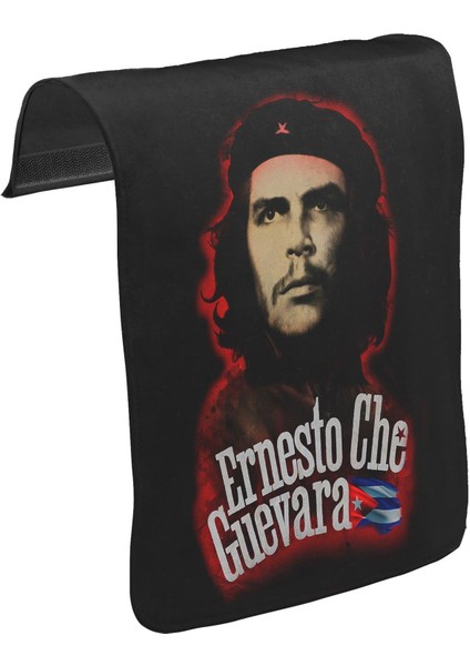 T-Shirt T-Shirt Che Guevara - Flag Unisex Siyah Tak-Çıkar Postacı Çanta Kapağı CK-100
