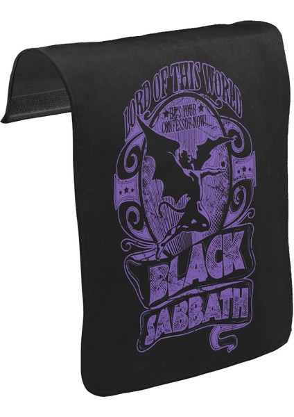 T-Shirt T-Shirt Black Sabbath - Of This World Unisex Siyah Tak-Çıkar Postacı Çanta Kapağı Ck-58