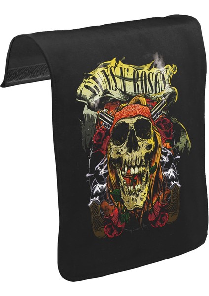 T-Shirt T-Shirt Guns N'roses Unisex Siyah Tak-Çıkar Postacı Çanta Kapağı Ck-25